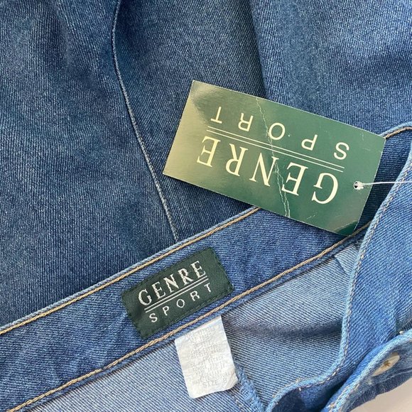 90s Dark Wash Denim Skort - Picture 2 of 3